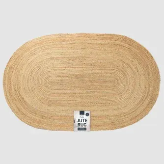 Effects Natural Jute Rug Oval 120 x 160 cm