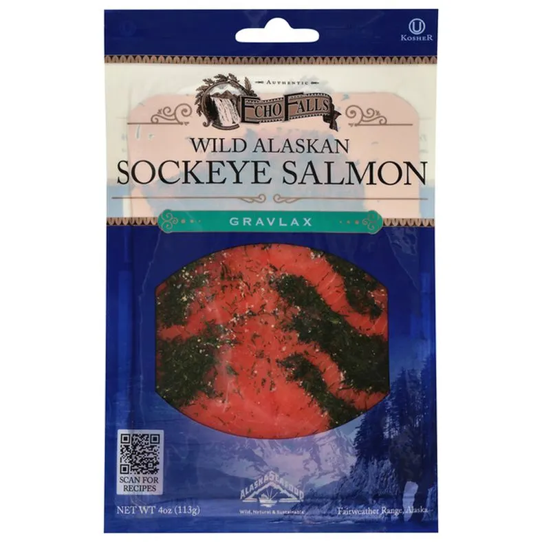 Echo Falls Wild Alaskan Gravlax Sockeye Salmon