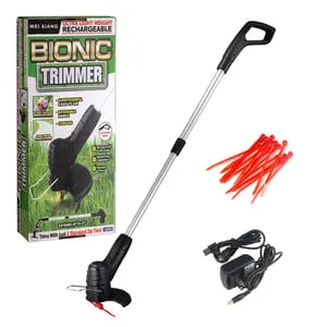 Rasaerba elettrico ricaricabile per uso domestico, rasaerba portatile leggero con manico retrattile, strumento da giardinaggio