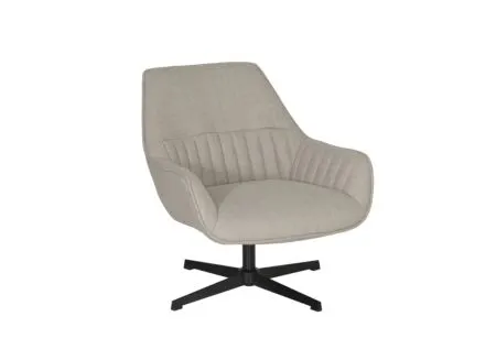 Draaifauteuil Tauris 78x90x82cm - stof - beige