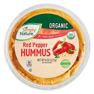 Organic Red Pepper Hummus, 8 oz