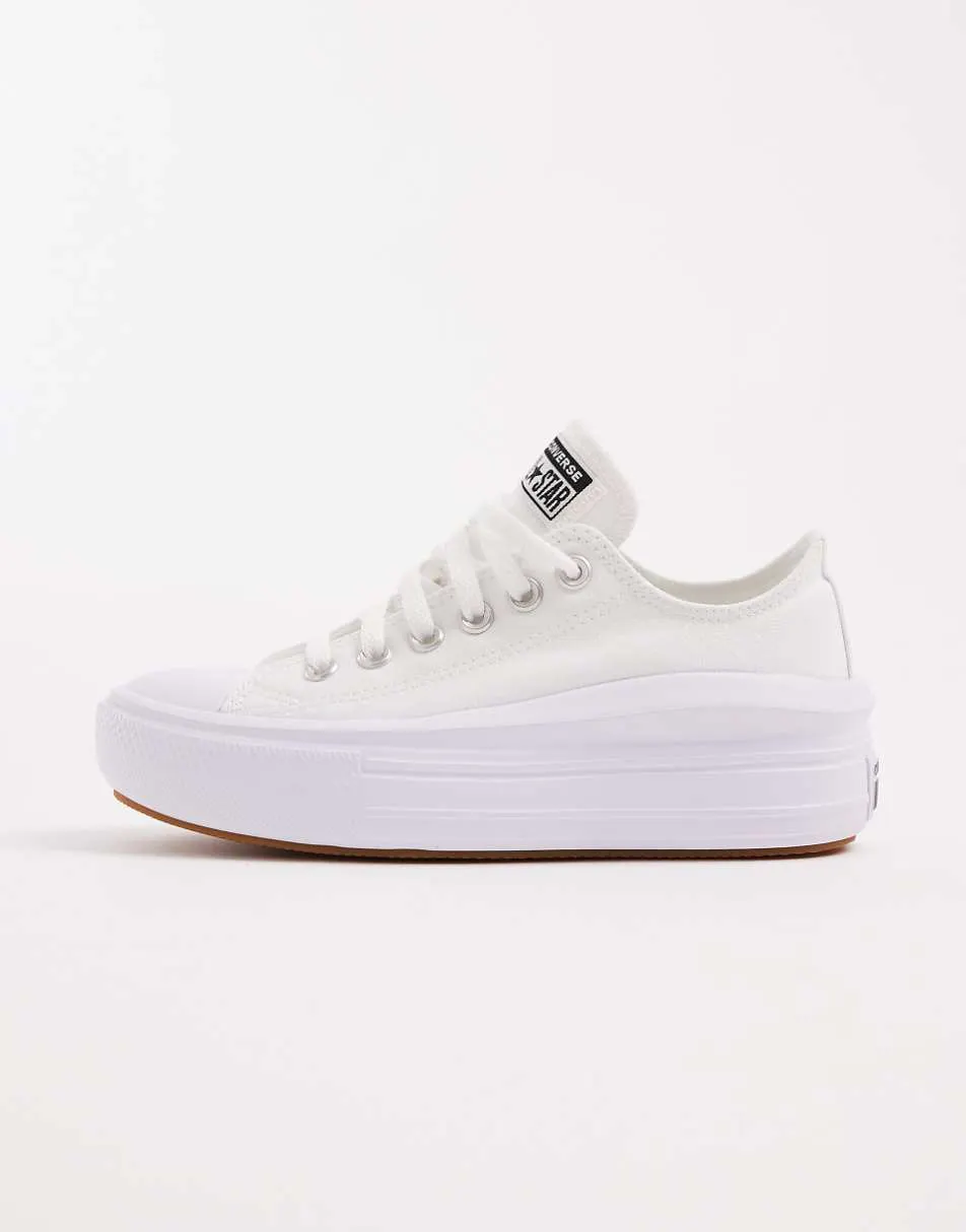 Converse Chuck Taylor All Star Move Ox trainers in white