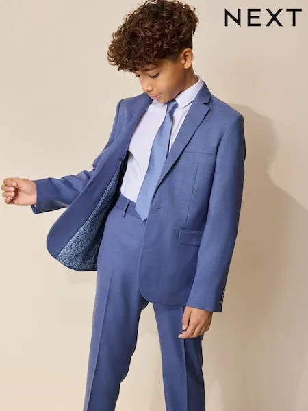 Blue Skinny Fit Suit Jacket (3-16yrs)