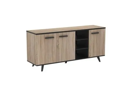 Dressoir Wayne 160,7cm - decor - eik & zwart