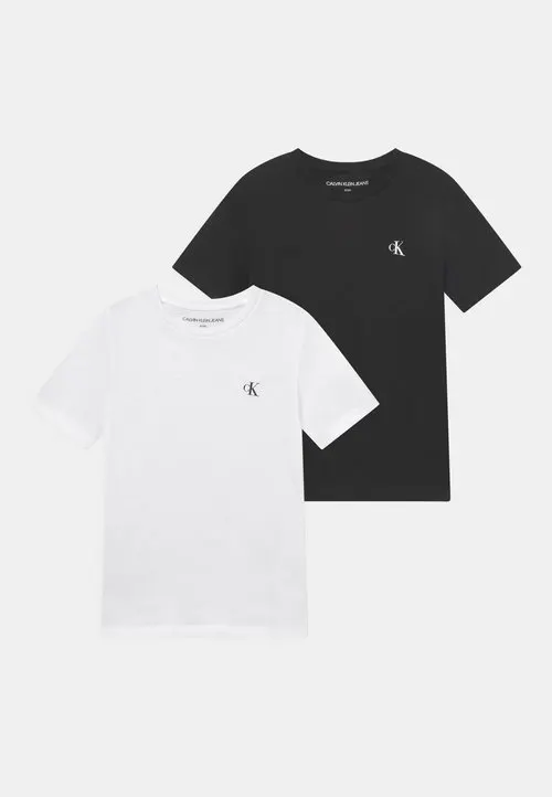 MONOGRAM 2 PACK UNISEX - T-shirts - white/black