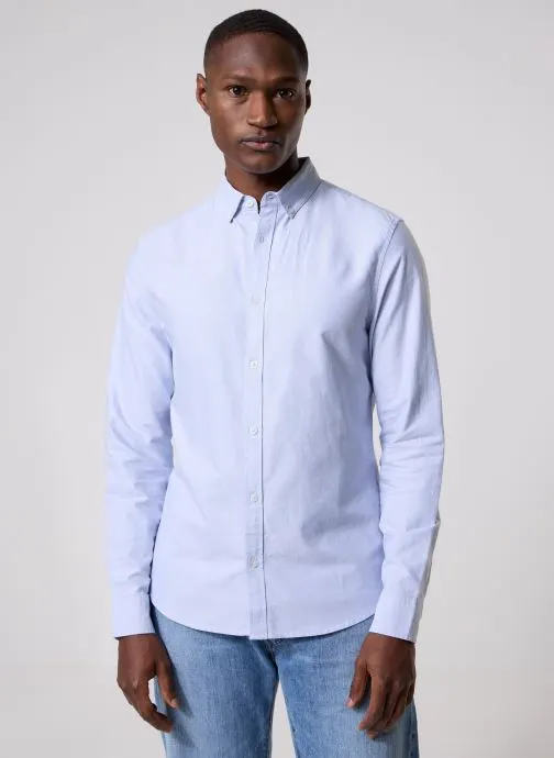 Hemden BASILE heren blauw