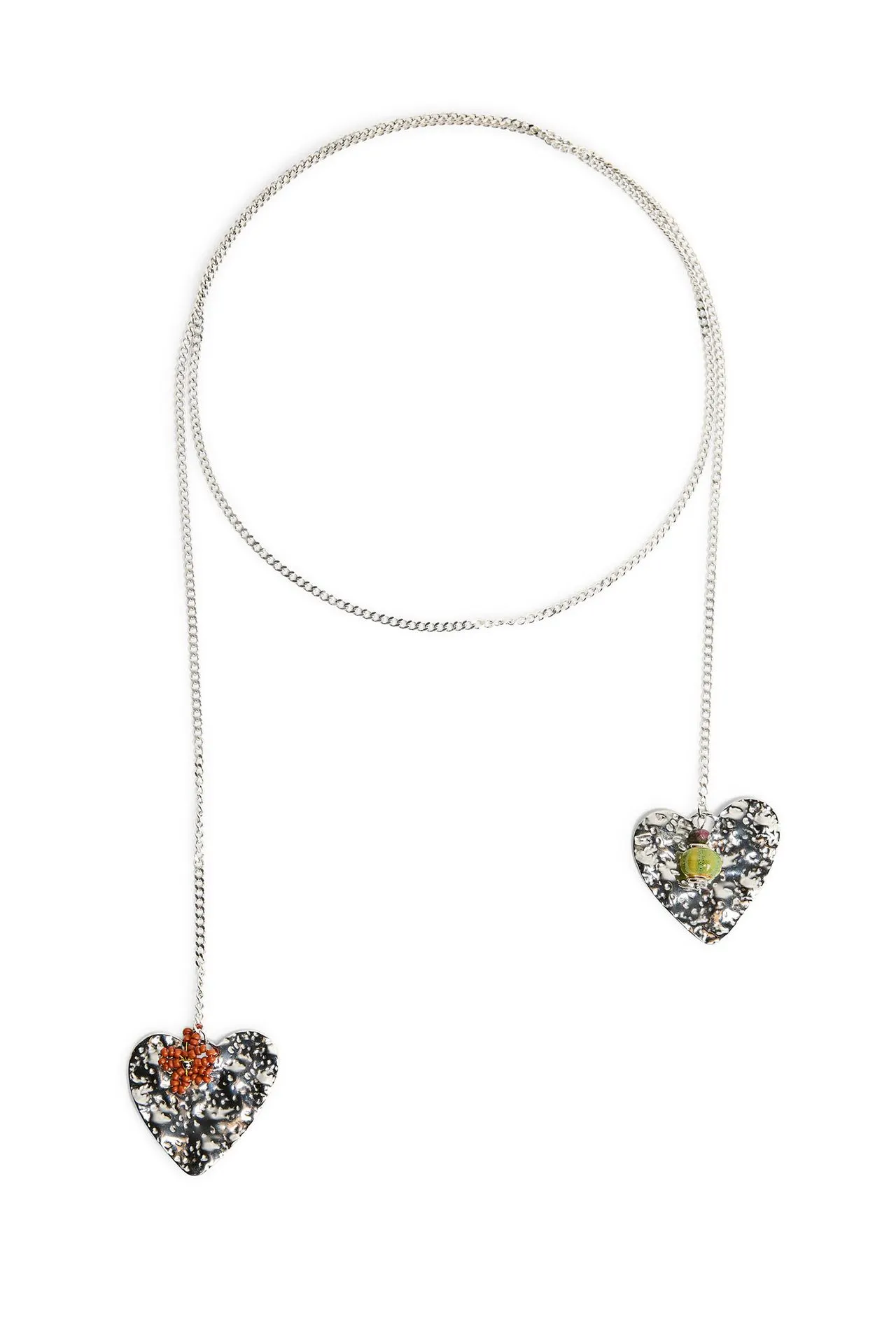 Goudkleurige ketting hartjes