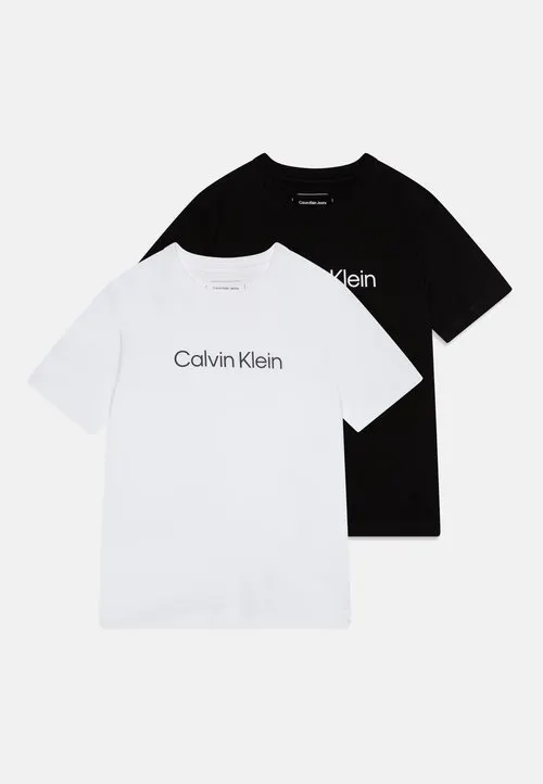 INSTITUTIONAL UNISEX 2 PACK - T-shirts med print - black/bright white