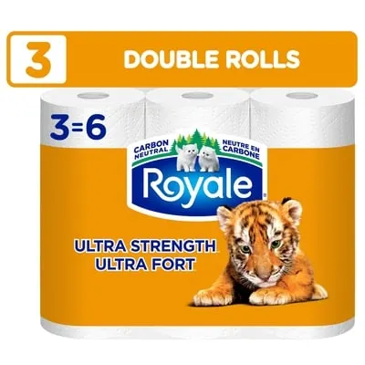 Ultra Strength Paper Towel, 3 Equal 6 Rolls, 98 Sheets per Roll