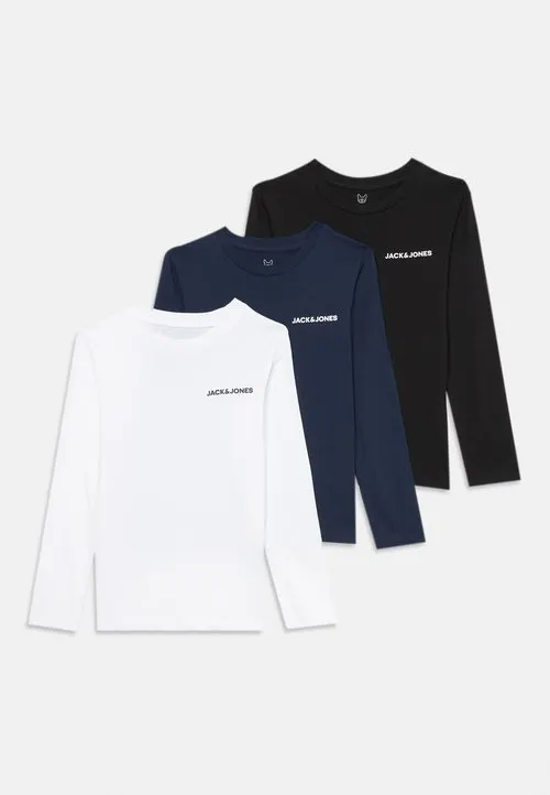 JJKAI TEE CREW NECK 3 PACK - Topper langermet - black/white/navy