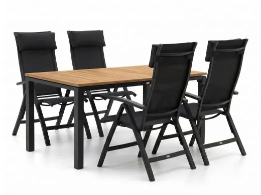 Bellagio Lugo/Linosa 180cm dining tuinset 5-delig verstelbaar