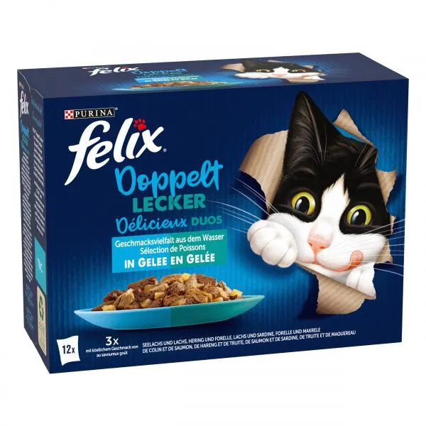 Felix Doppelt lecker Geschmacksvielfalt aus dem Wasser in Gelee 12 x 85 g