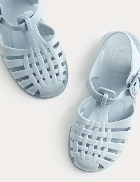 Kids' Plain Matte Jelly Sandals (4 Small - 2 Large)