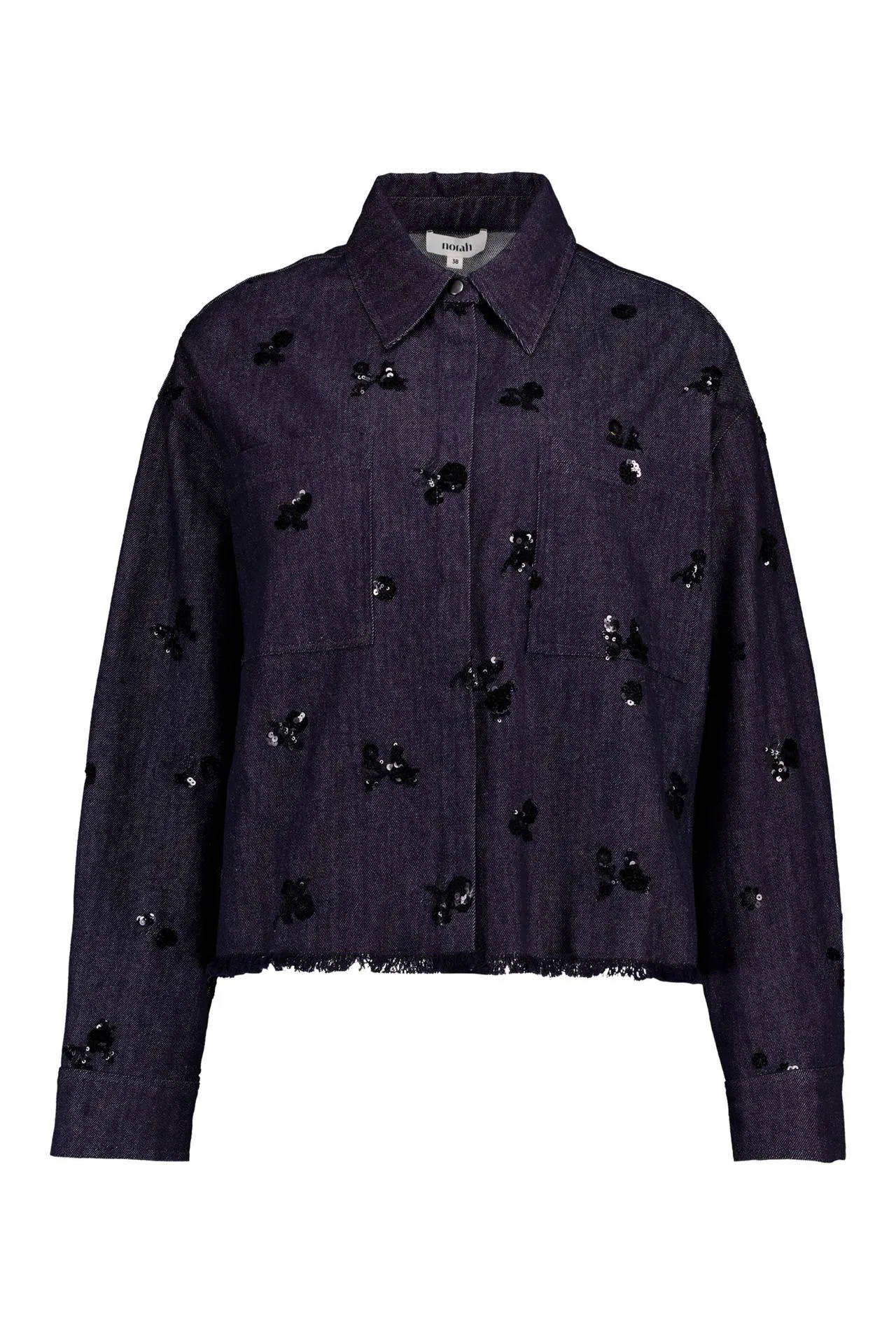 Zwarte denim blouse