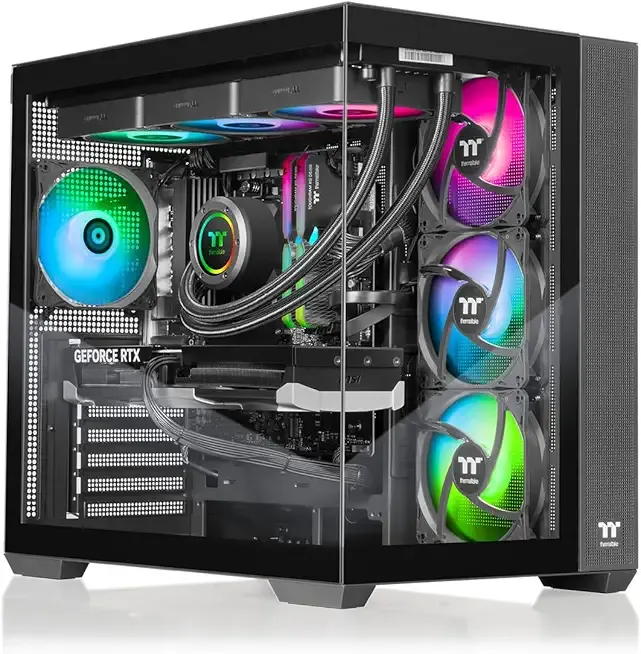 Thermaltake Gaming Desktop PC NE 9870-V380 AMD Ryzen 7 9800X3D 32GB DDR5 2TB SSD GeForce RTX 5070