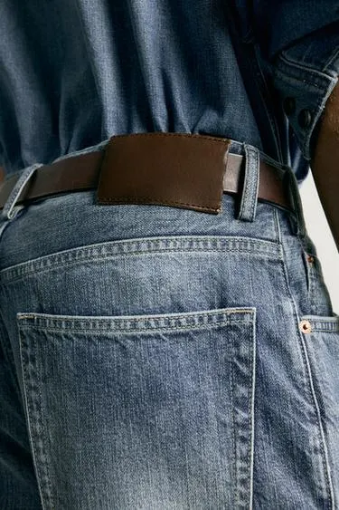 RELAXED FIT PRESSED JEANS