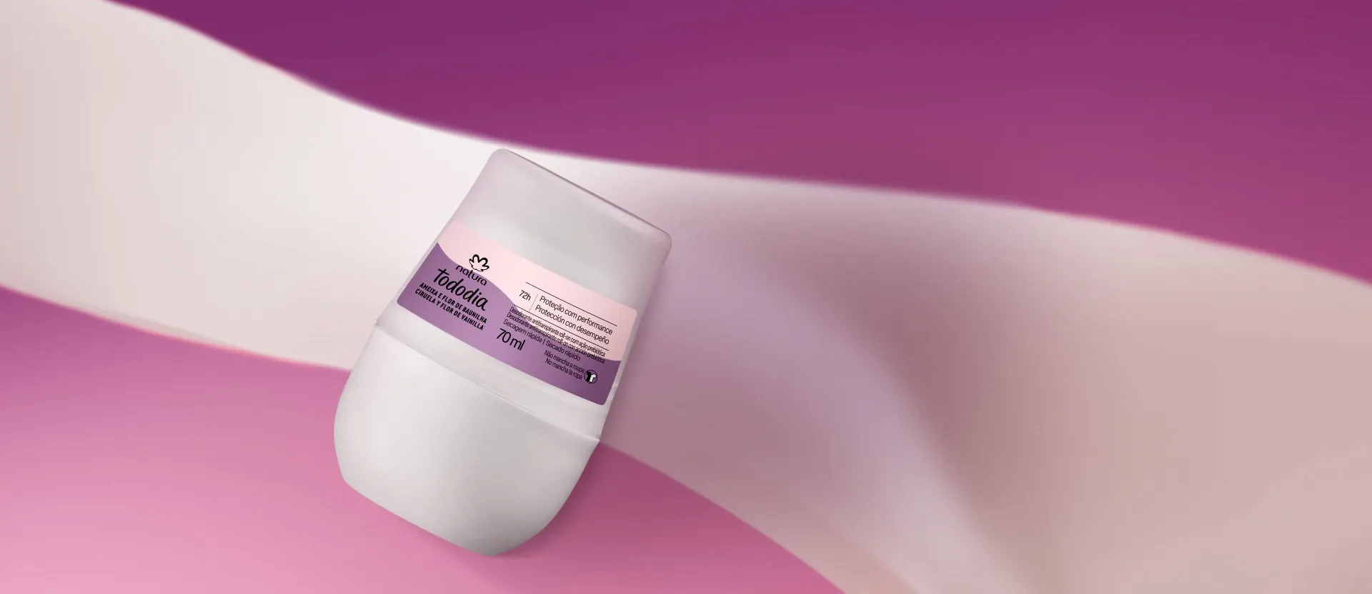 Desodorante Antitranspirante Roll-on Tododia Ameixa e Flor de Baunilha