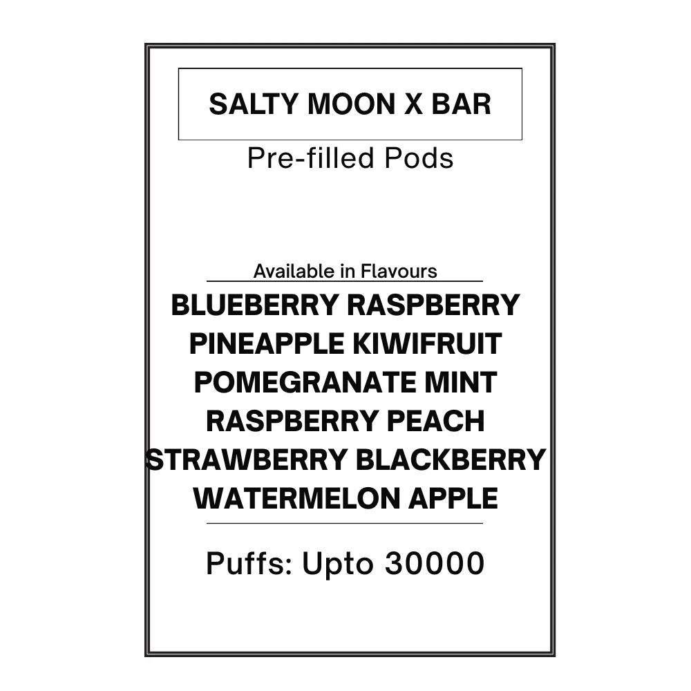 Salty Moon X Bar Pre-filled Pods 28.5mg/mL