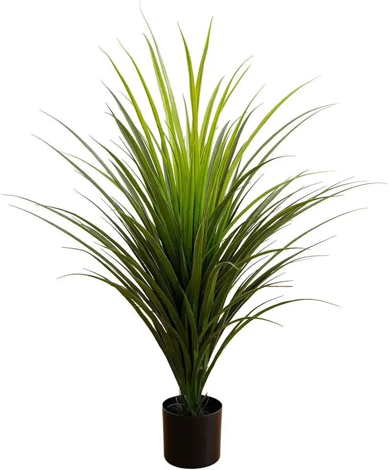 Nearly Natural 3ft UV Resistant Artificial Grass Plant – Indoor/Outdoor Faux Greenery, Flexible Branches, Premium Craftsmanship, Includes Nursery Planter, Ideal for Home Decor and Outdoor Gardens