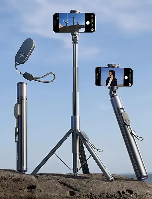 [0.01s-Open] Phone Tripod for iPhone, 67" Selfie Stick Tripod with Remote, Extendable Cell Phone Tripod Stand, Perfect for Travel Video Recording Live Stream Vlog for iPhone 17 Pro Max & Android