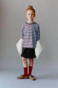 PLEATED SKORT WITH BOW DETAIL