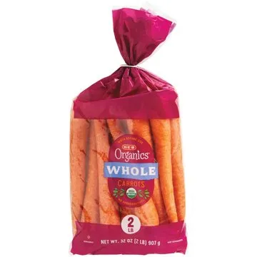H-E-B Organics Fresh Whole Carrots, 2 lbs