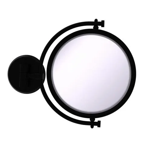 Allied Brass 8" Wall Mounted Magnifying Makeup Mirror with Smooth Accents