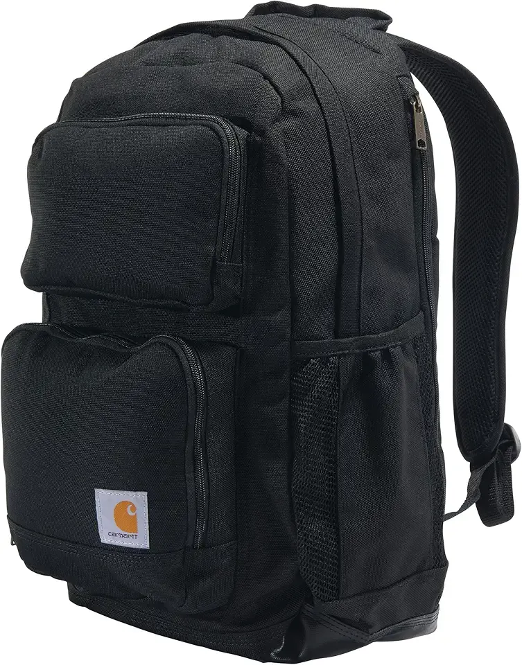 28L Dual-Compartment Backpack, Durable Pack with 16" Laptop Sleeve and Duravax Abrasion Resistant Base, Black
