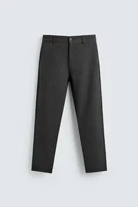COMFORT TEXTURED CHINO TROUSERS