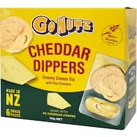 gonutz dippers gluten free crackers & cheese 114g