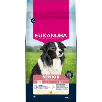 Eukanuba Premium Nutrition Senior Medium Breed au poulet pour chien