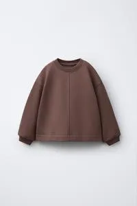 SWEATSHIRT WITH RAISED SLOGAN