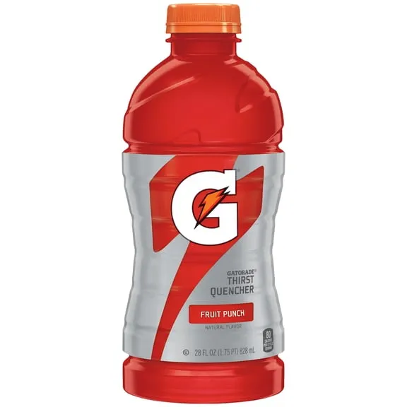 Rollback Gatorade Thirst Quencher, Fruit Punch Sports Drinks, 28 fl oz Bottle $1.38 Was $1.88