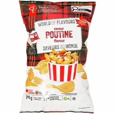 World of Flavours Poutine Flavour Rippled Potato Chips