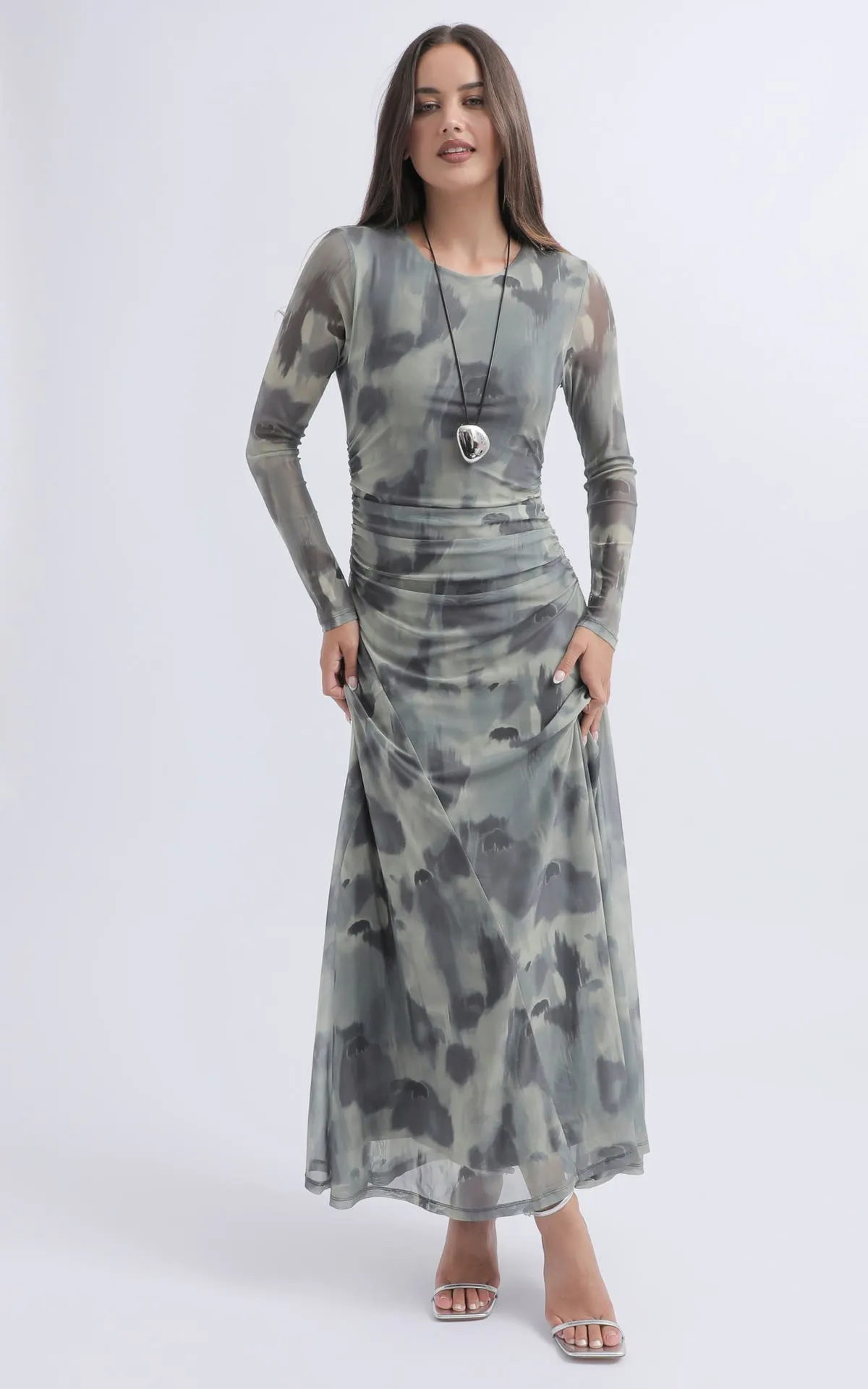 PTD Mesh Long Sleeve Maxi