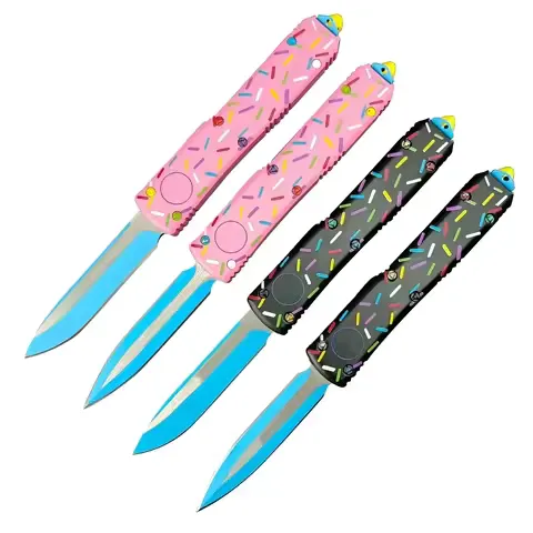 Mic Folding Knife UT85 D2 Blade Aluminum Alloy Handle High Quality Outdoor EDC Camping Hiking Hunting Pocket Knives