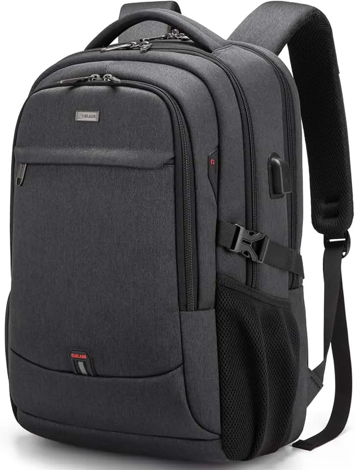 17 Inch Laptop Backpack for Travel Water Resistant College Backpack for Men/Women Laptop Bag with USB Charging Port,Black