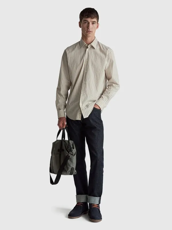 Cotton shirt with pattern