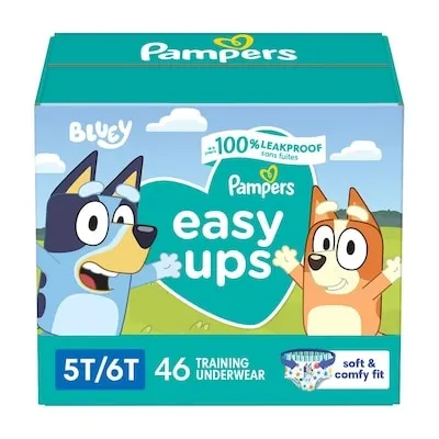 Easy Ups Training Underwear Boys Size 5T6T 46 Count
