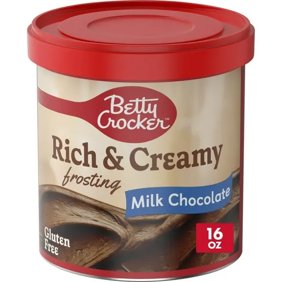Betty Crocker Rich and Creamy Milk Chocolate Frosting, Gluten Free, 16 oz $1.67 Was $2.08 10.4 ¢/oz