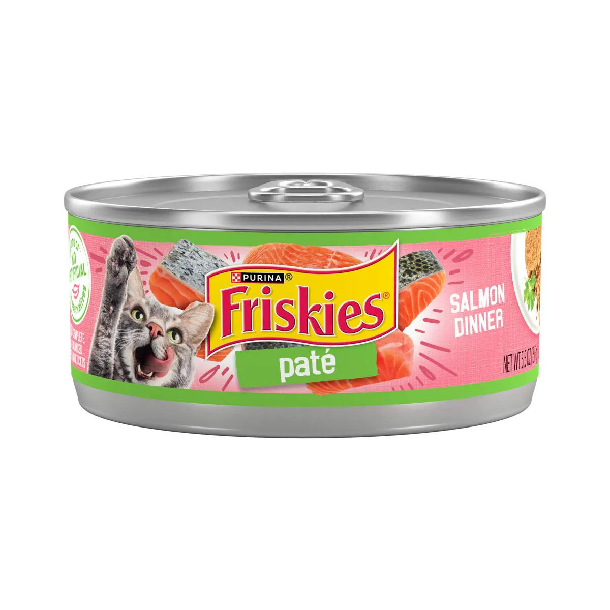 Friskies Pate Salmon Dinner Wet Cat Food, 5.5 oz