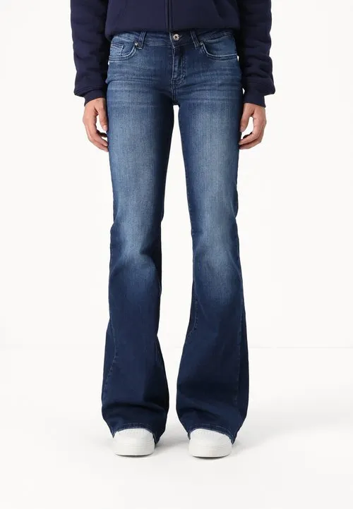 ONLTIGER - Flared jeans - dark blue denim