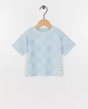 T-shirt van badstof, loose fit