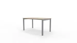 Mesa de escritorio de melamina Nova Plus roble claro de 74x120x60cm