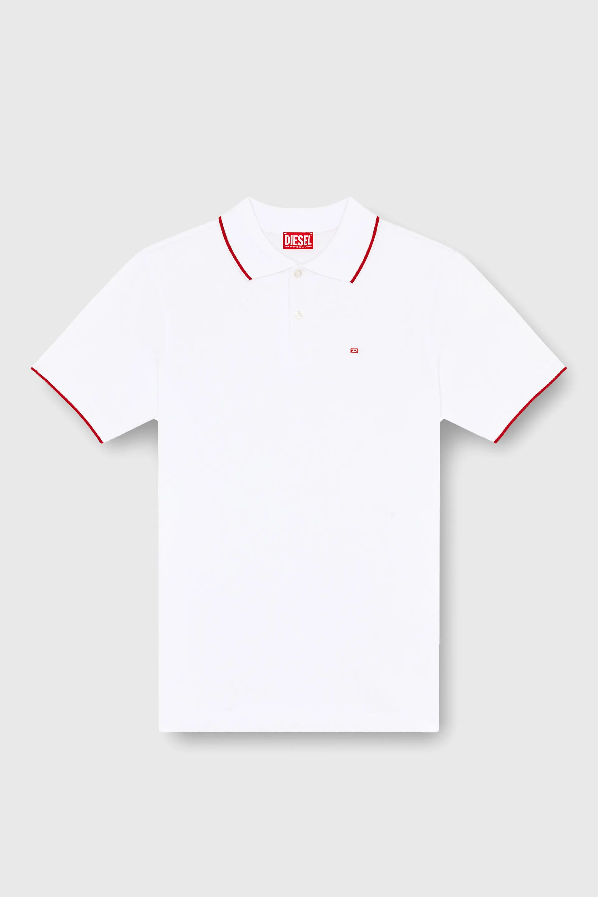 Polo shirt with micro Diesel embroidery