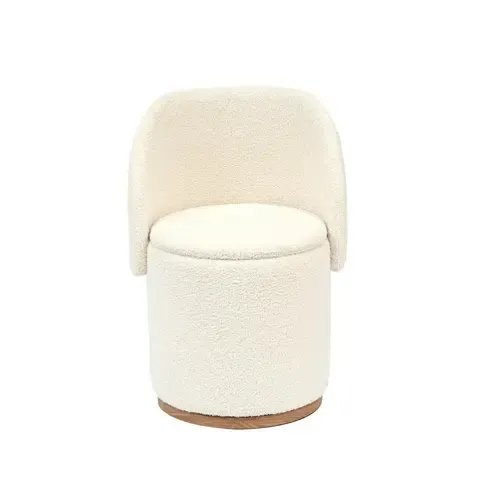Silla Giratoria con Almacenamiento Beige