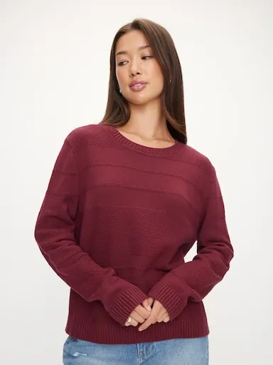 Estella Textured Crew Knit