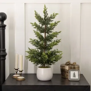 Faux 24” Tabletop Cedar Tree