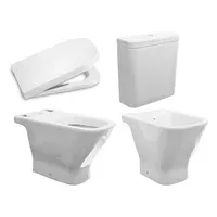 Kit inodoro largo + asiento + deposito + bidet Gap
