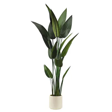 Pianta artificiale Strelitzia Nicolai in vaso